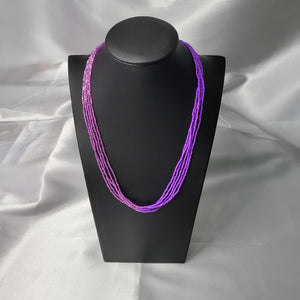 Violet Ombre Multi-Strand Necklace