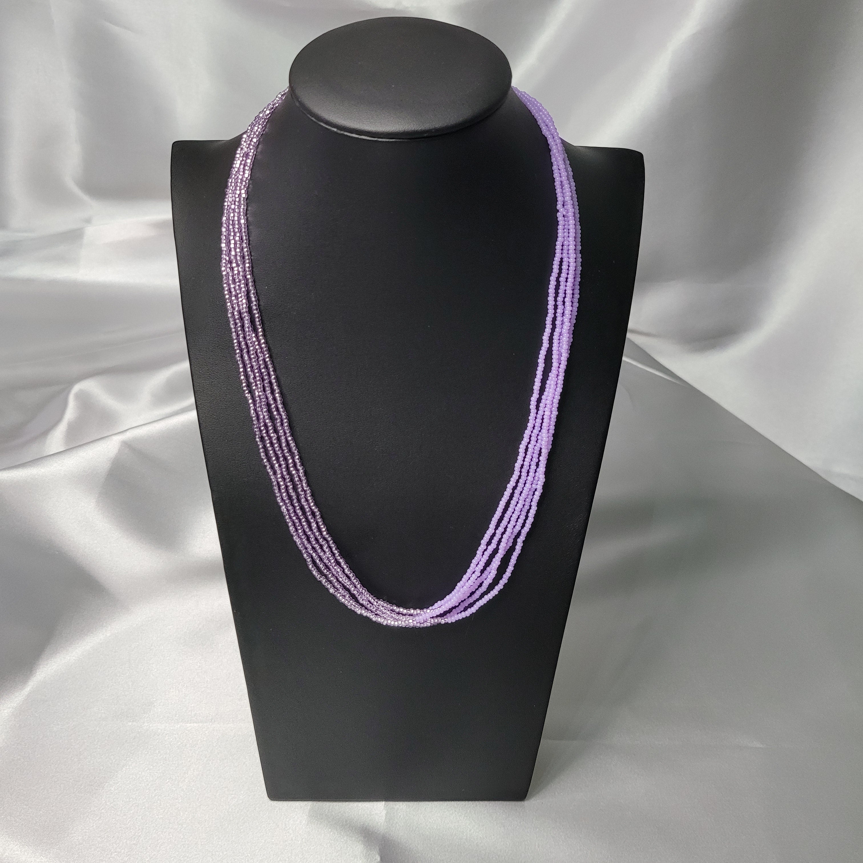 Lilac Ombre Multi-Strand Necklace