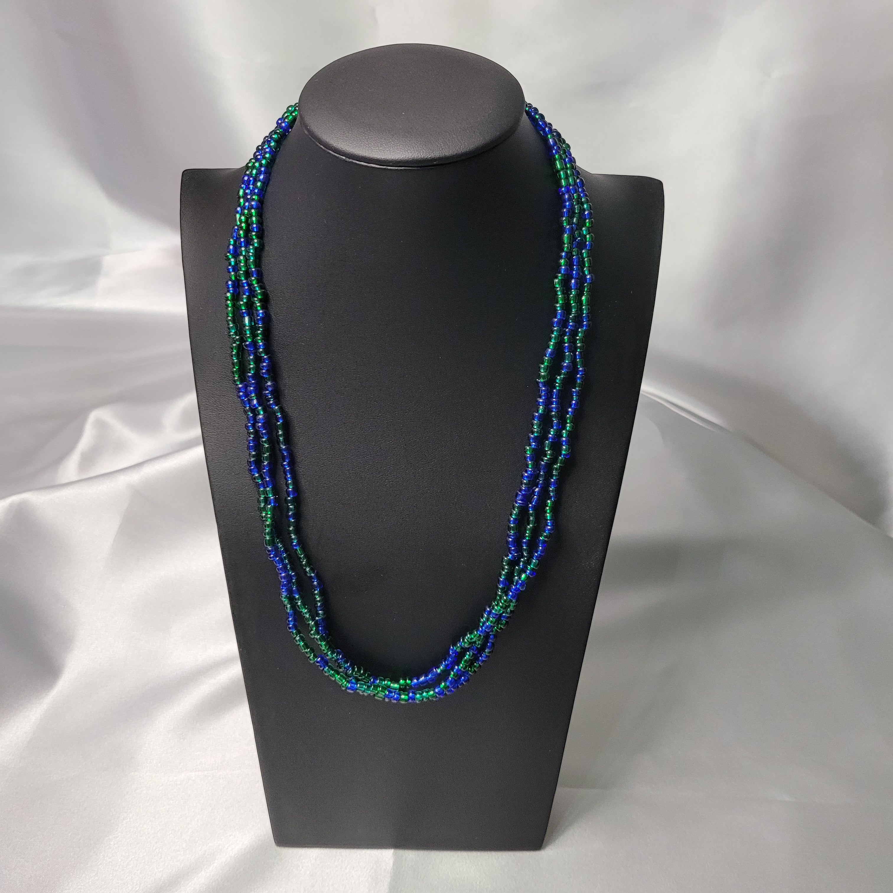 Emerald and Sapphire Multi-Strand Necklace