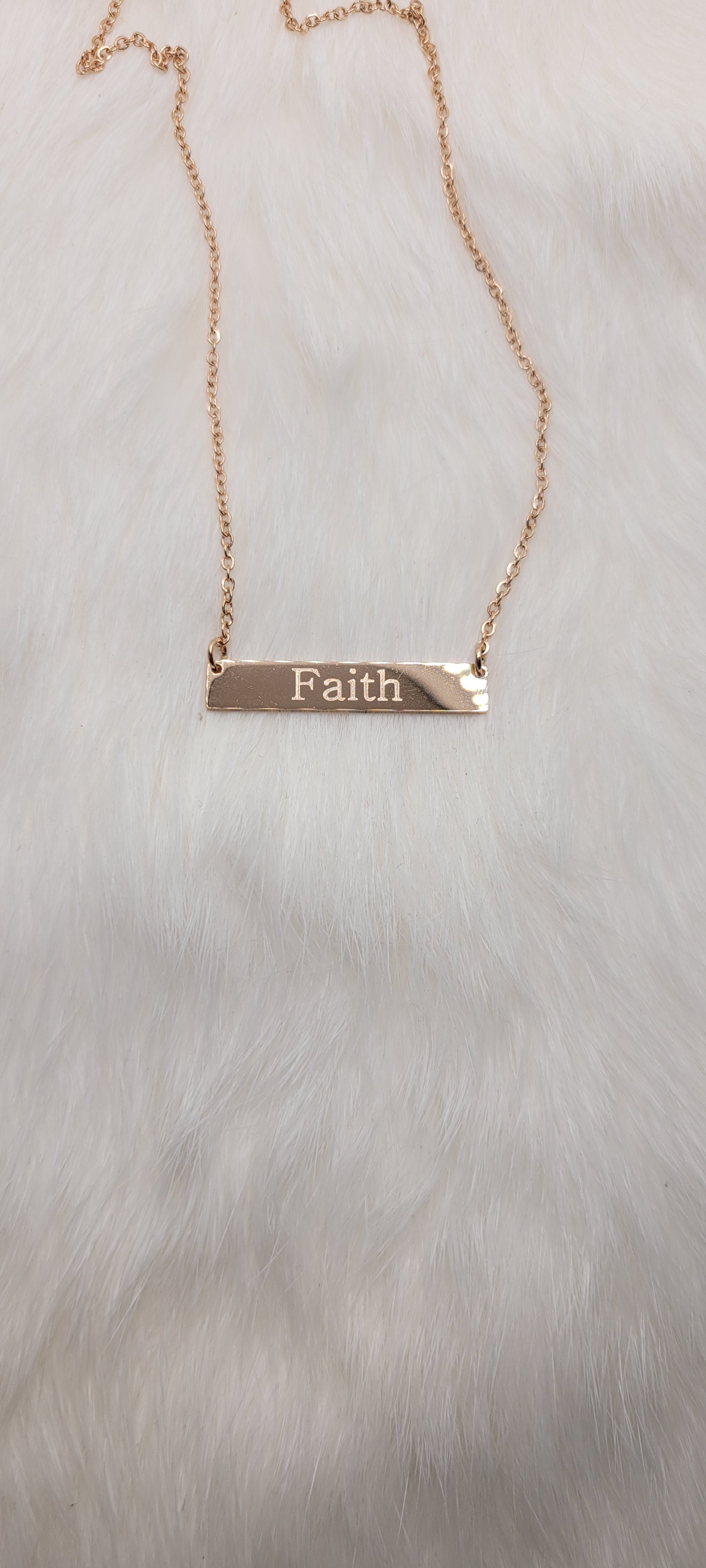 Faith Word Necklace