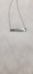 Loved Word Necklace