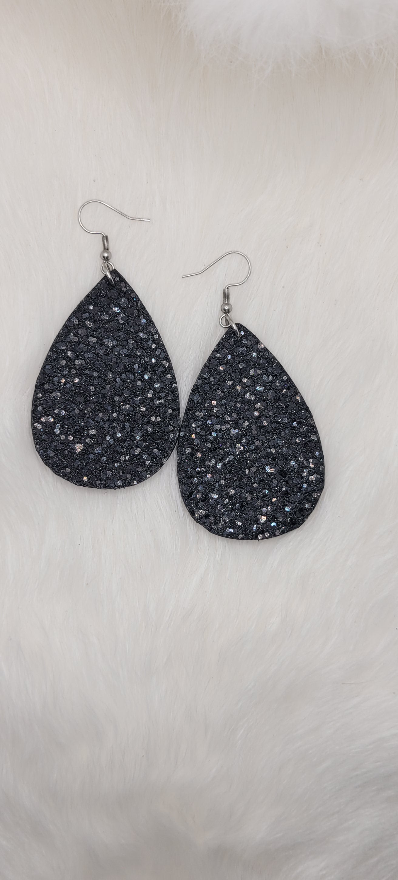 Black Sequin Earrings
