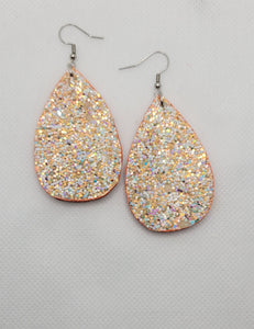 Peaches and Cream Sequin Earring