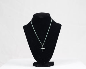 Twisted Cross Charm Necklace