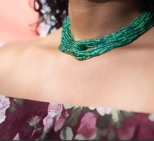 Tropical Green Choker Necklace