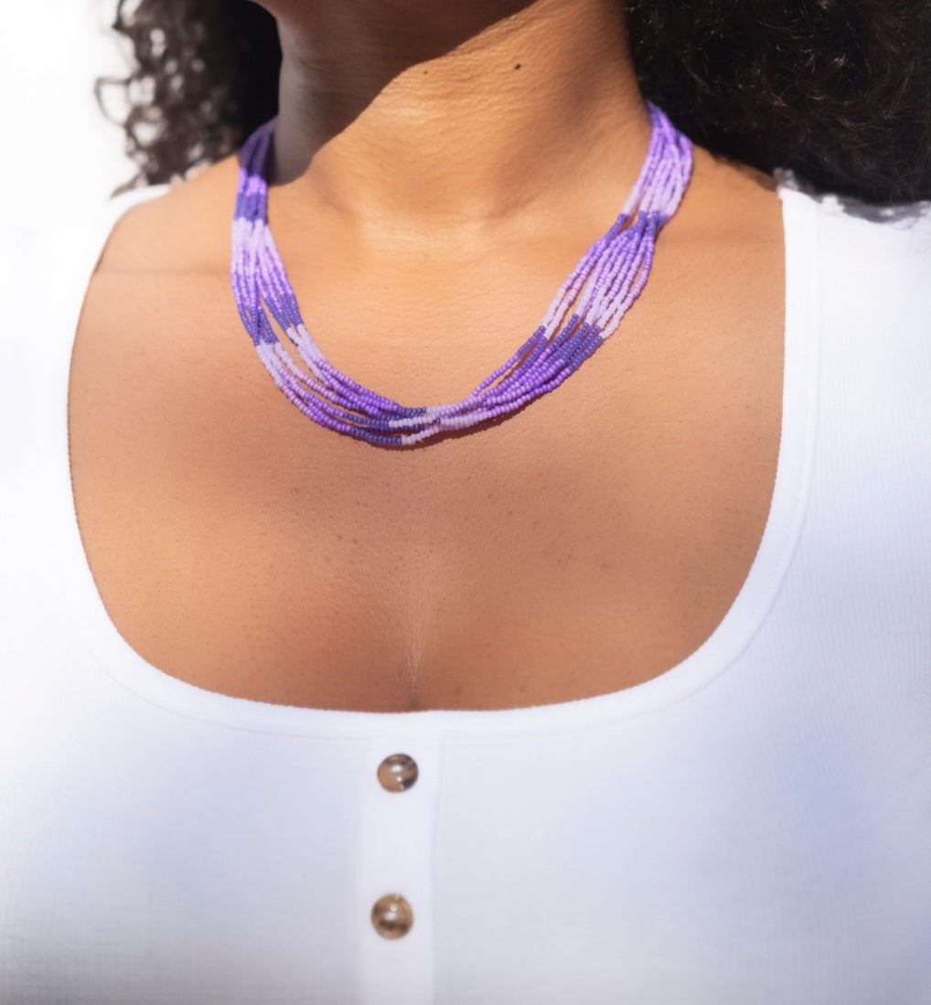 Purple Passion Multi-Strand Necklace